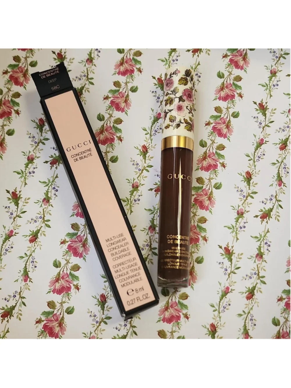 Gucci Concentre de Beaute concealer in shade 58C Deep #concealer #luxury
